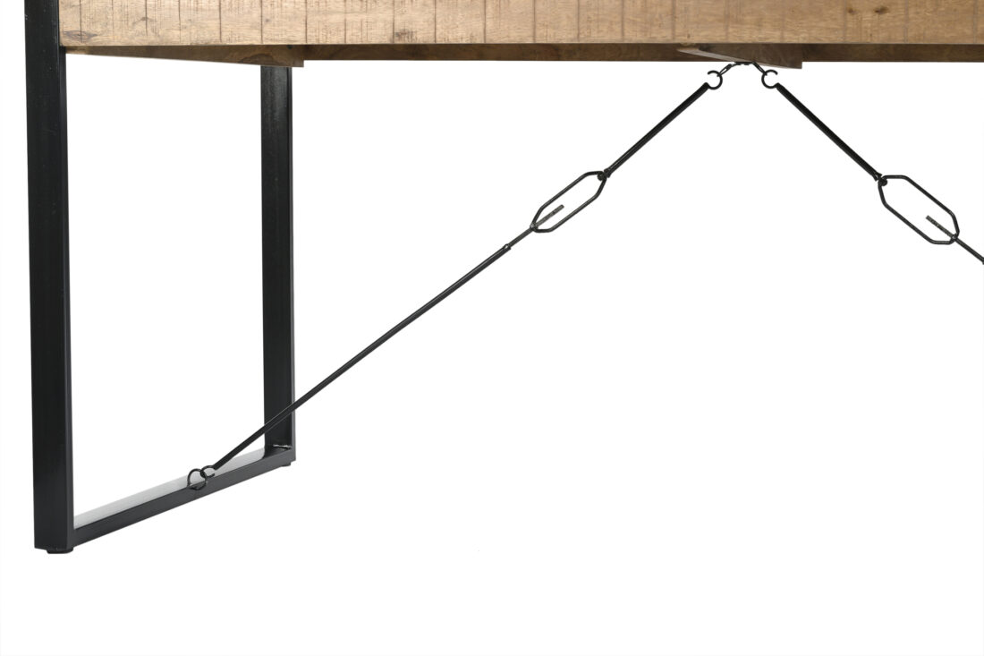 Eetkamertafel Nairobi 8211 Mangohout 8211 Metaal 8211 180 215 90 Cm Eetkamertafel Nairobi 8211 Mangohout 8211 Metaal 8211 180 215 90 Cm