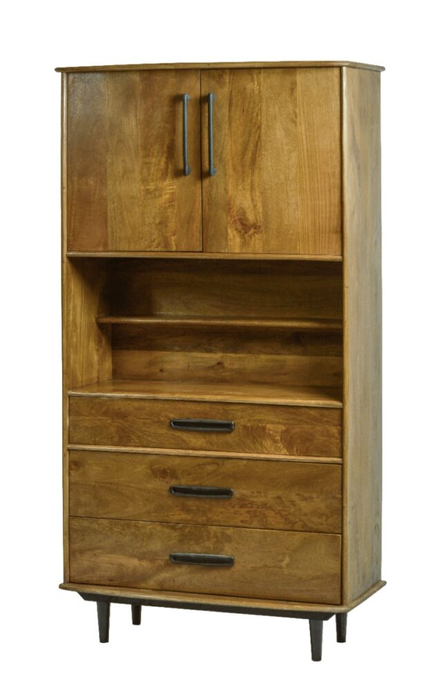 Wandmeubel Elias 8211 Mangohout 8211 97 Cm