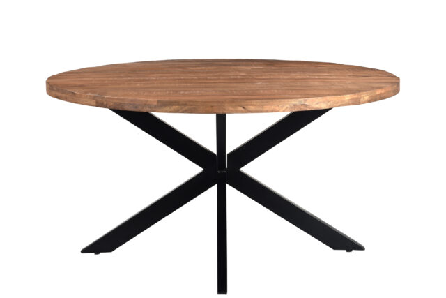 Eetkamertafel Rocky 8211 Mangohout 8211 Staal 8211 Spinpoot 8211 150 Cm Eetkamertafel Rocky 8211 Mangohout 8211 Staal 8211 Spinpoot 8211 150 Cm