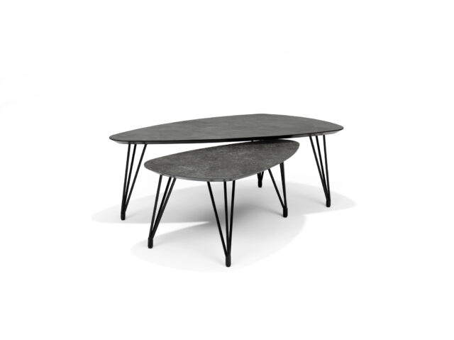 Salontafel Switch Trio 8211 Leisteen 8211 Niervorm 8211 130 215 70 Cm