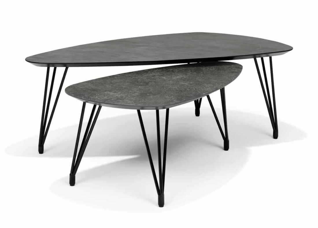 Salontafel Switch Trio 8211 Leisteen 8211 Niervorm 8211 130 215 70 Cm