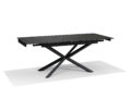Eetkamertafel Reno - Zwart Deckstone - 136-196x90 cm - Uitschuifbaar