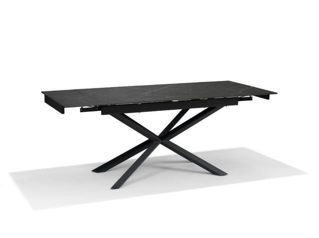 Eetkamertafel Reno 8211 Zwart Deckstone 8211 136 196 215 90 Cm 8211 Uitschuifbaar Eetkamertafel Reno 8211 Zwart Deckstone 8211 136 196 215 90 Cm 8211 Uitschuifbaar