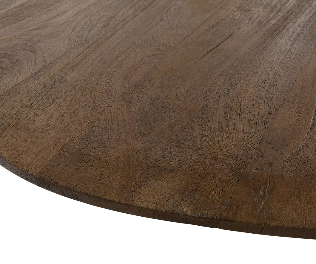 Eetkamertafel Cornetto 8211 Mangohout Malaga Bruin 8211 140 Cm