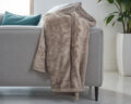 Teddy deken Diep Taupe 150 x 200