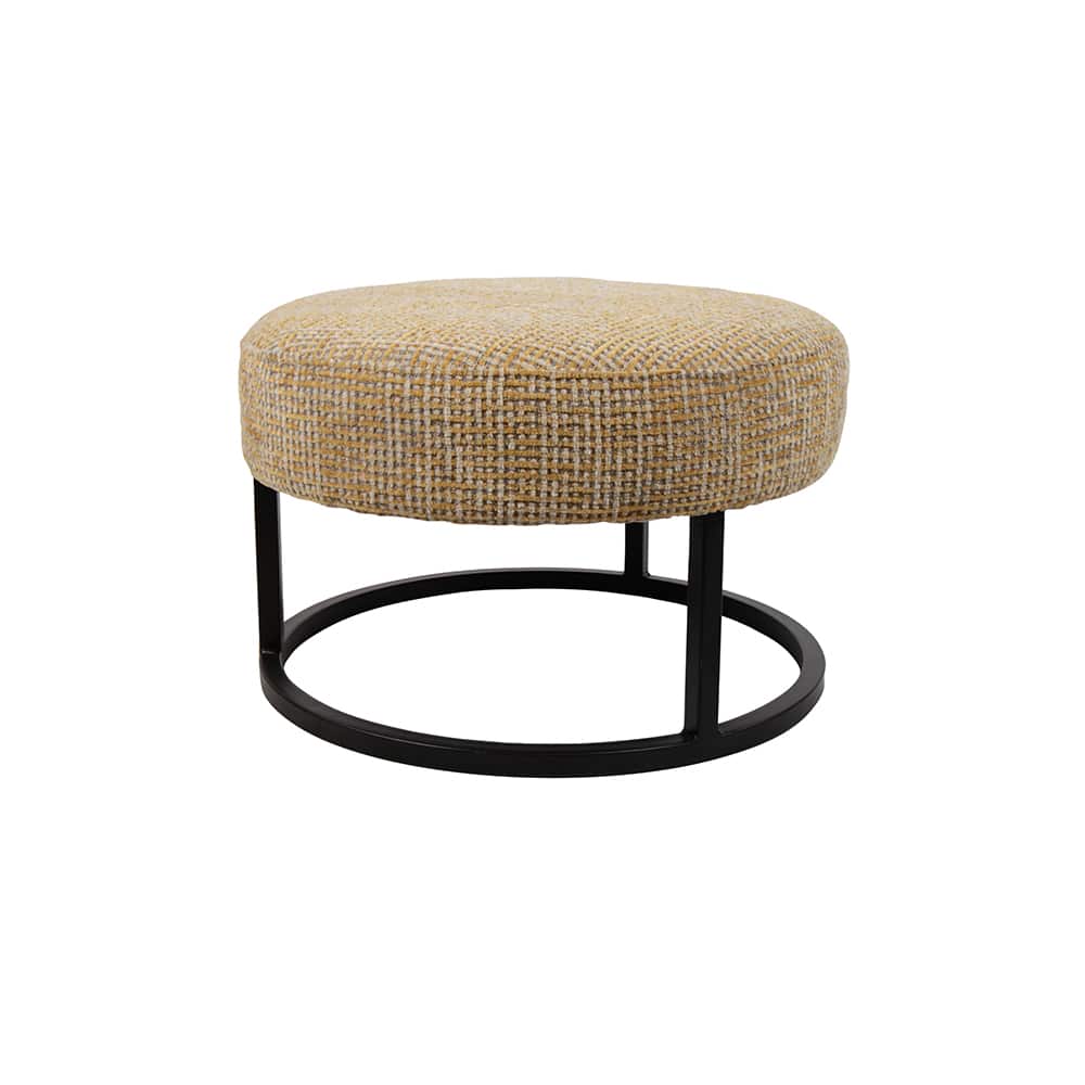 Poef Escabel 8211 Coco 8211 Stof Mosterd 06 8211 50 Cm