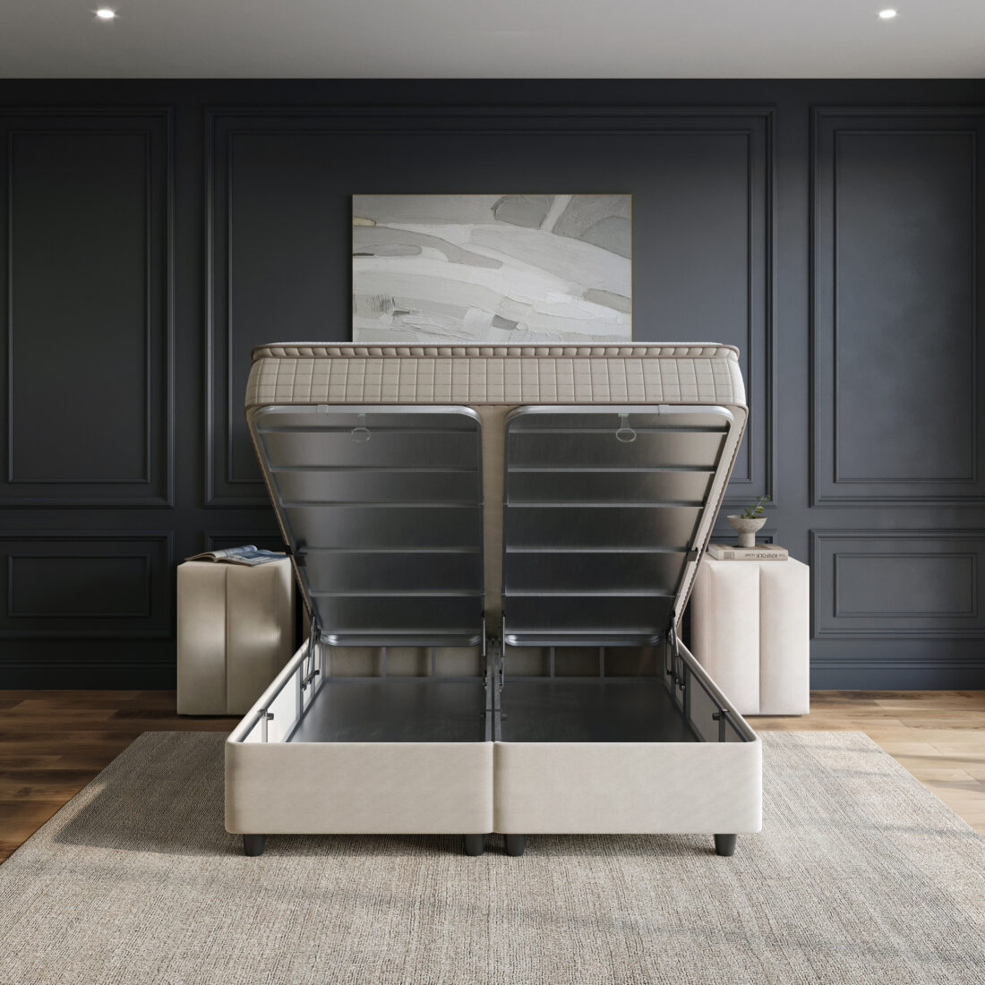 Opbergboxspring Blackpearl 8211 Beige 8211 180 215 210 Cm Opbergboxspring Blackpearl 8211 Beige 8211 180 215 210 Cm