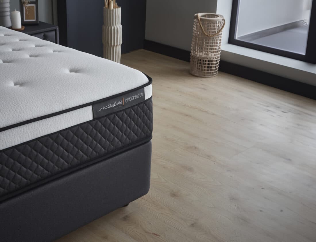 Opbergboxspring Chestybedd 8211 Stof Antraciet 8211 180 215 200 Cm