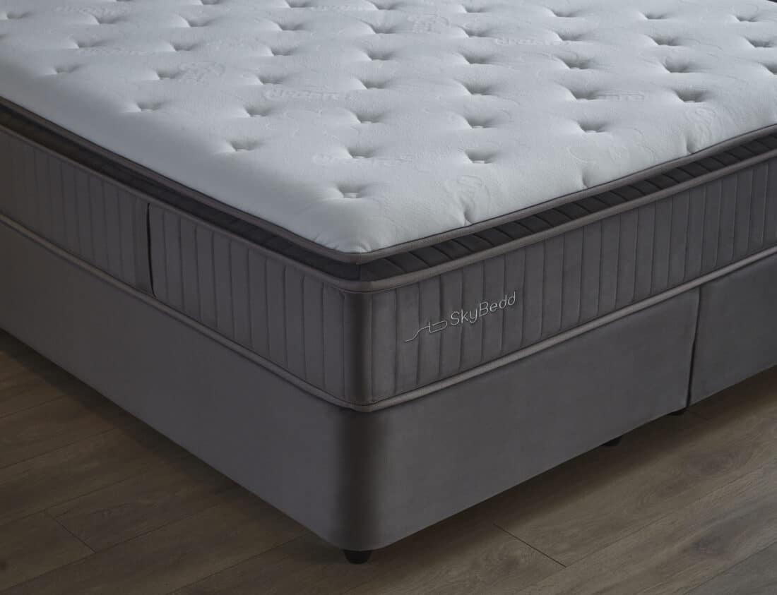 Opbergboxspring Birdybedd 8211 Antraciet Velvet 8211 140 215 200 Cm