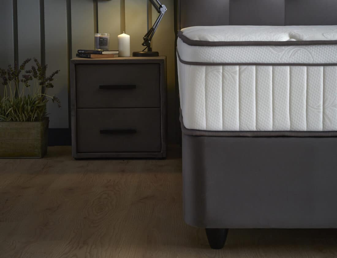 Opbergboxspring Modebedd 8211 Stof Antraciet 8211 180 215 200 Cm