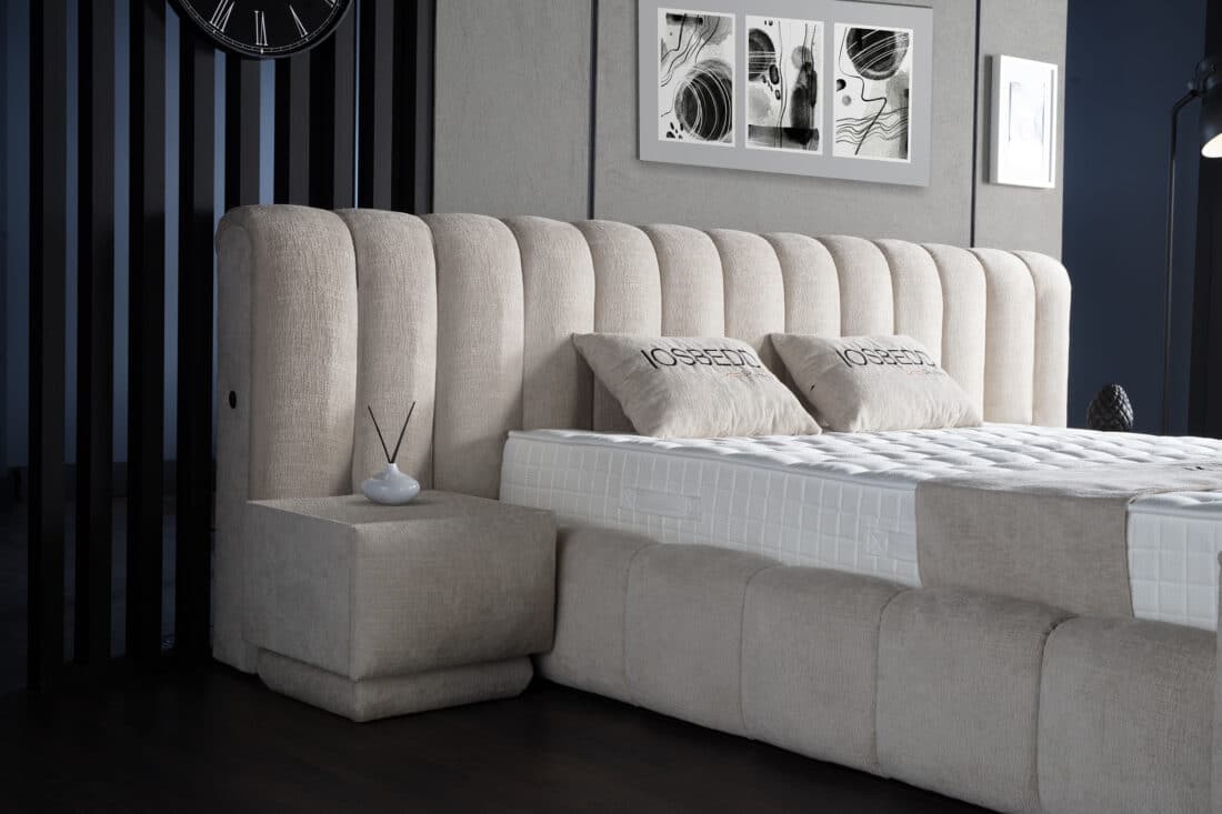 Opbergboxspring Losbedd 8211 Stof Beige 8211 160 215 200 Cm