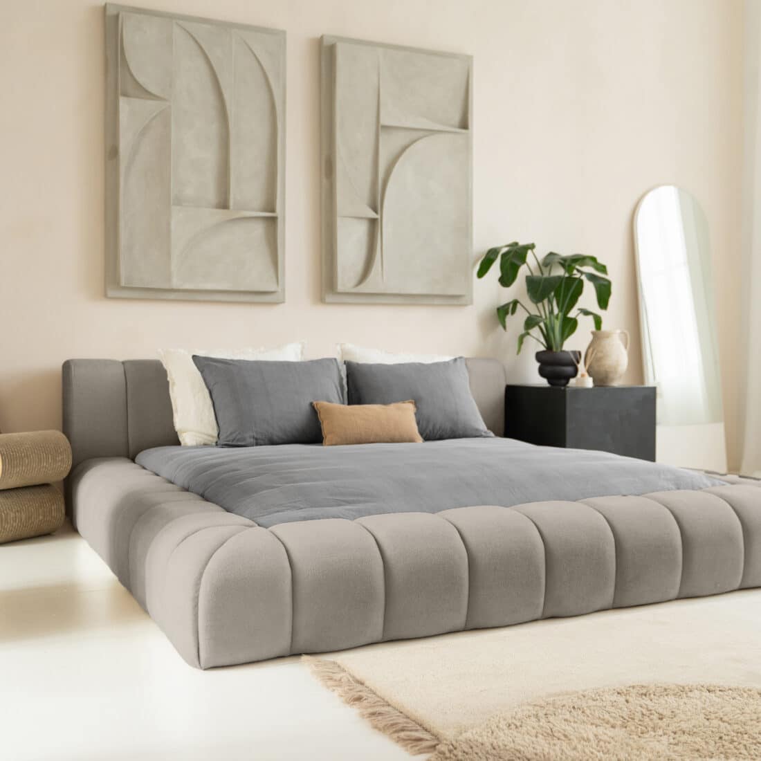 Designbed Adore Classic 8211 Cappuccino 8211 180 215 200 Cm 8211 Zonder Matras