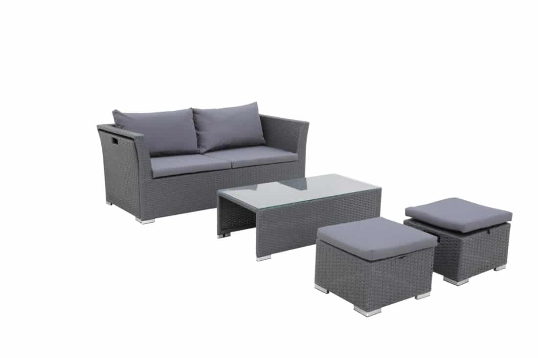 Opbergboxspring Rondo 8211 Stof Velvet Antraciet 8211 160 215 200 Cm