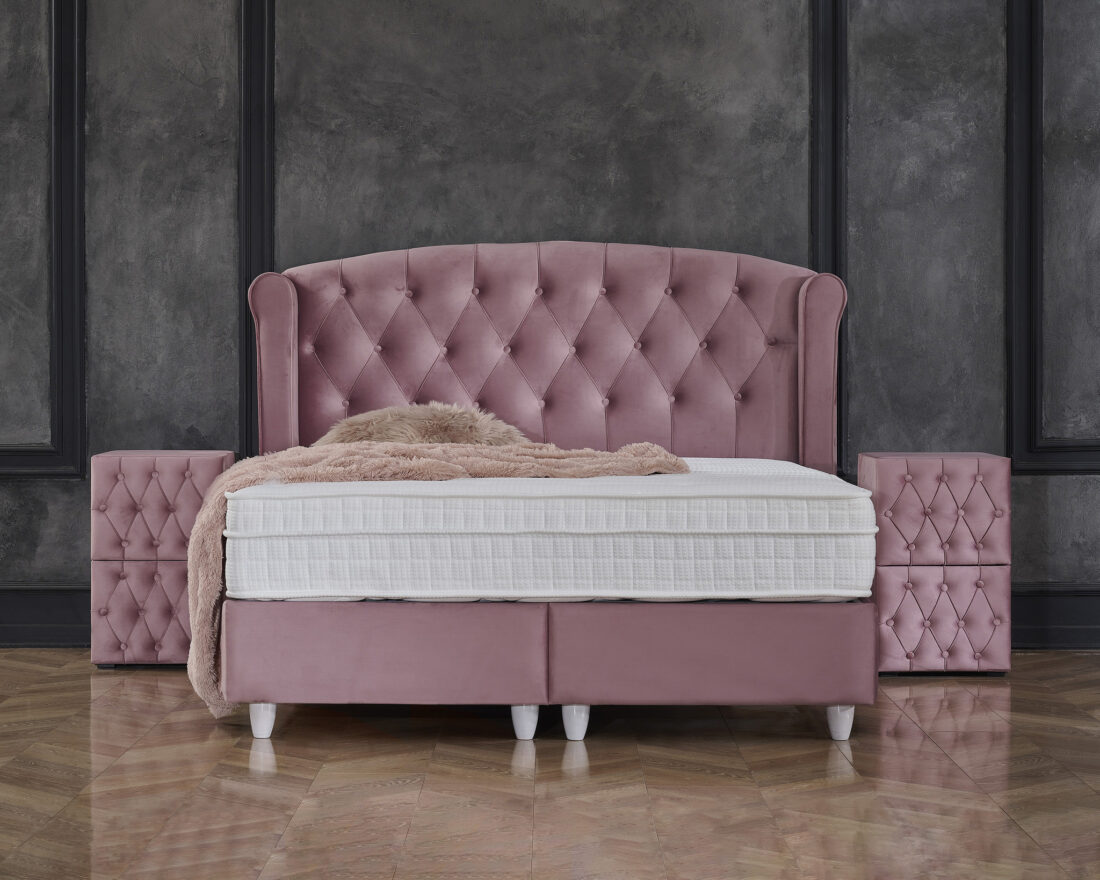Opbergboxspring Aurora 8211 Velvet Roze 8211 160 215 200 Cm Opbergboxspring Aurora 8211 Velvet Roze 8211 160 215 200 Cm