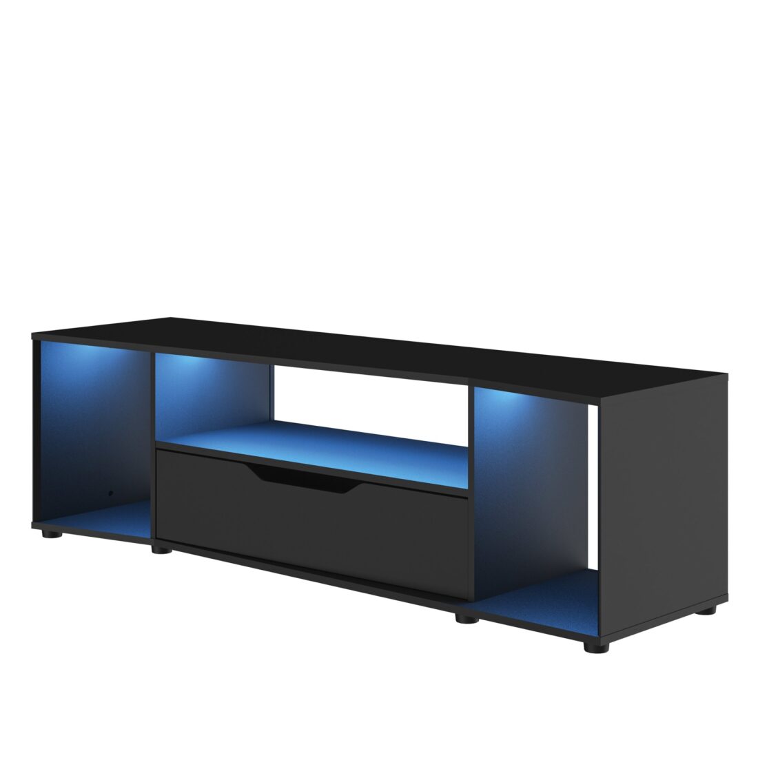 Tv Meubel Gamer Hack 8211 Zwart Melamine 8211 Led Verlichting