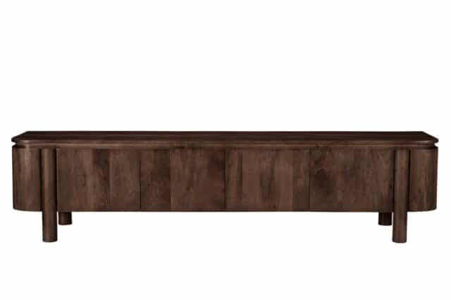 Tv Dressoir Salano 8211 Hardhout Bruin 8211 210 Cm