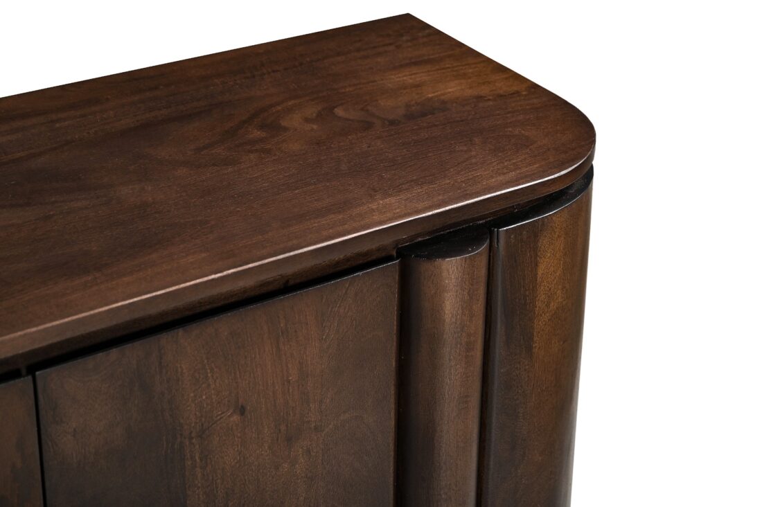 Tv Dressoir Salano 8211 Hardhout Bruin 8211 210 Cm