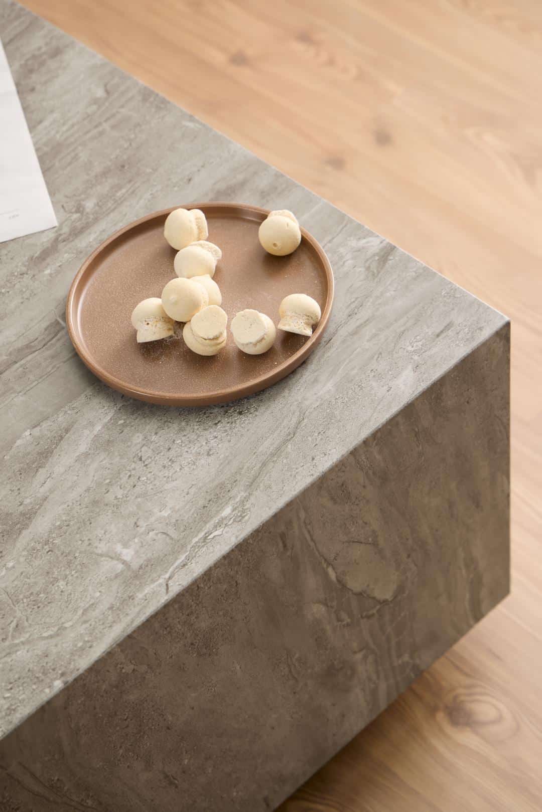 Salontafel Dobbelstenen 8211 Grijs Marmerlook Mdf