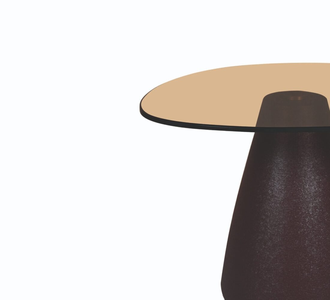 Bijzettafel Brix Mylon 8211 Bruin Metaal 8211 Rookglas 8211 50 Cm Bijzettafel Brix Mylon 8211 Bruin Metaal 8211 Rookglas 8211 50 Cm