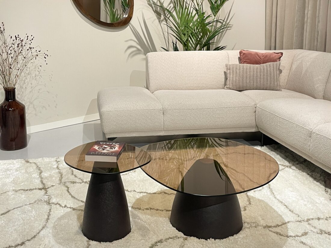 Bijzettafel Brix Mylon 8211 Bruin Metaal 8211 Rookglas 8211 50 Cm Bijzettafel Brix Mylon 8211 Bruin Metaal 8211 Rookglas 8211 50 Cm