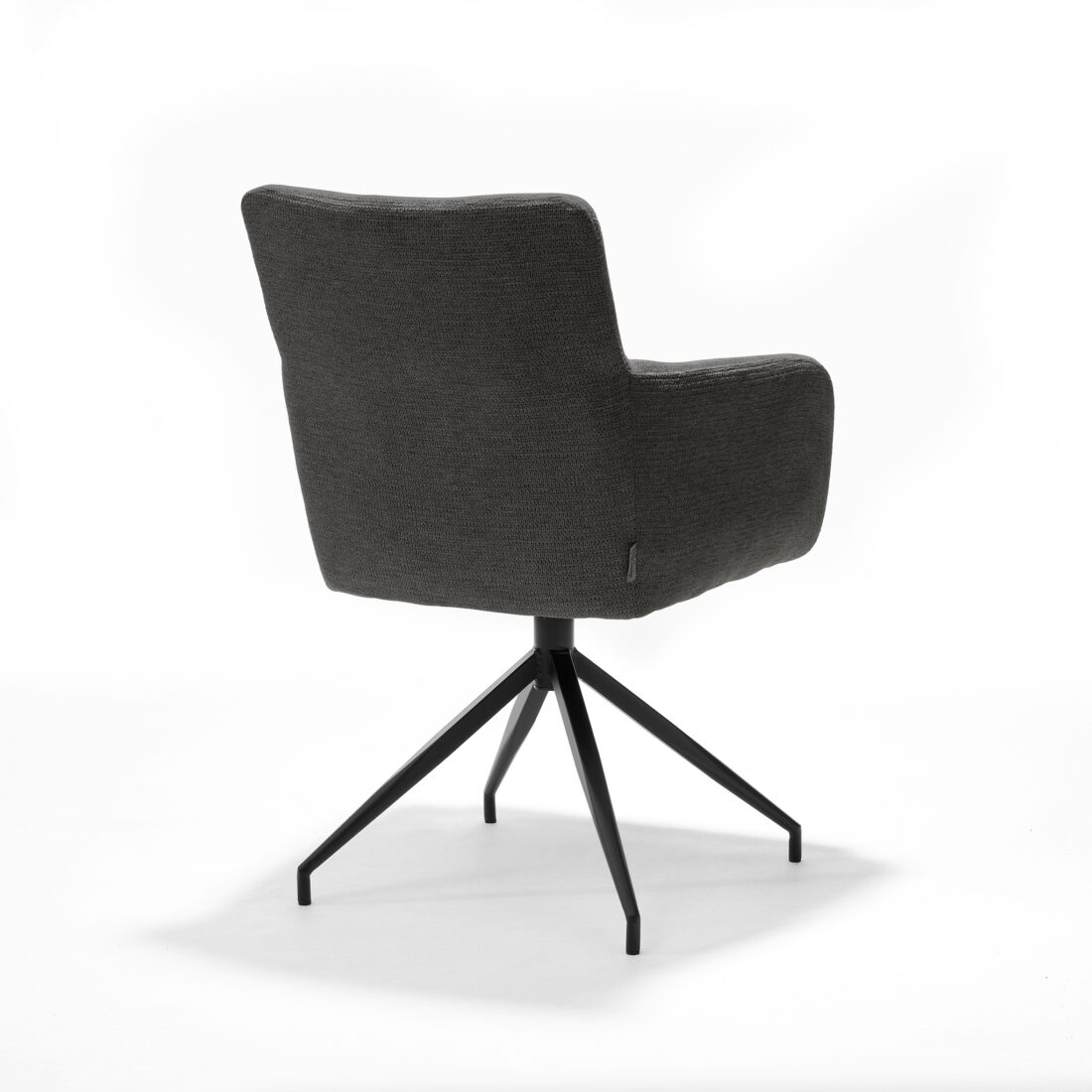Eetkamerstoel Joey 8211 Stof Aragon Antraciet 8211 Metaal