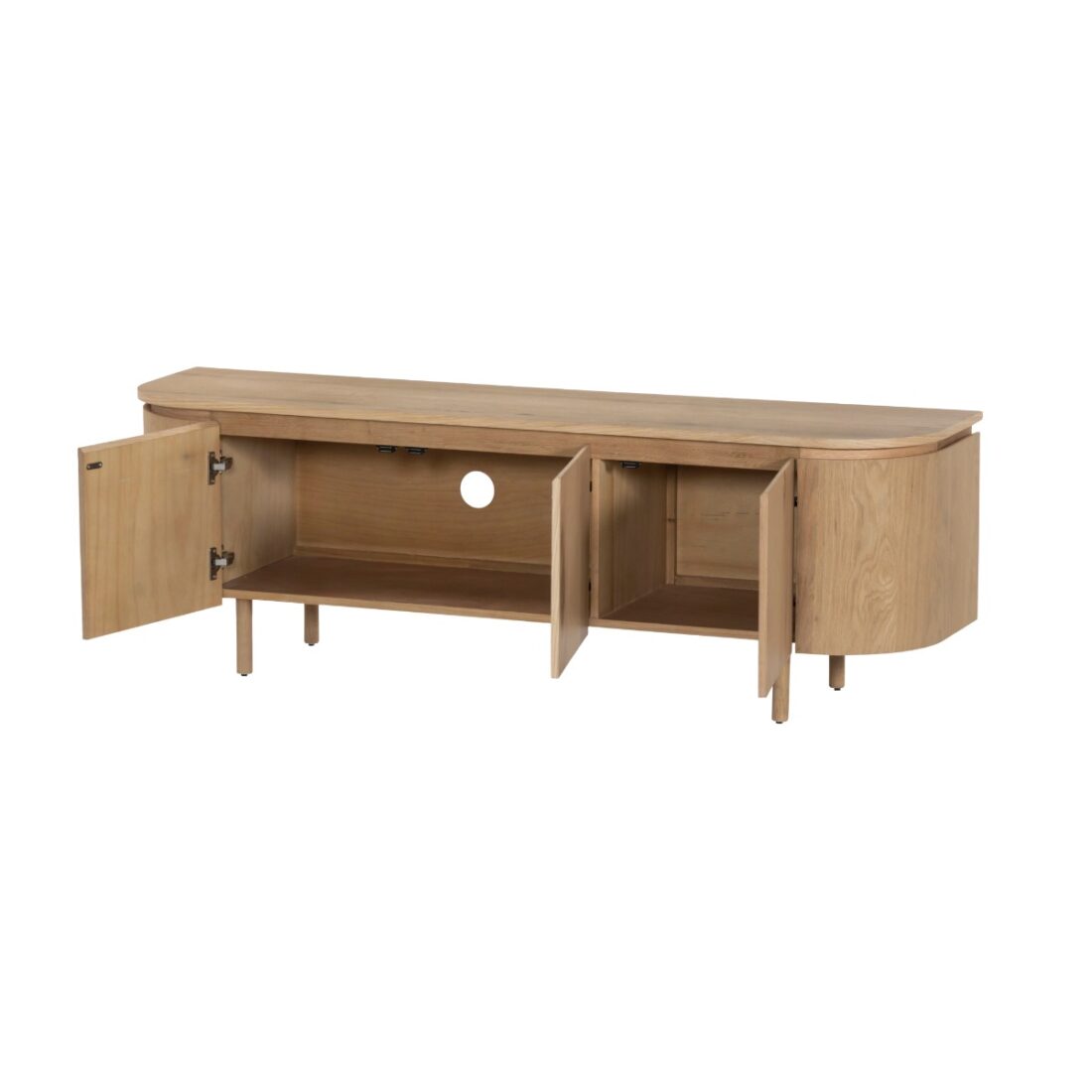 Tv Dressoir Tobago 8211 Eiken Naturel 8211 170cm Tv Dressoir Tobago 8211 Eiken Naturel 8211 170cm