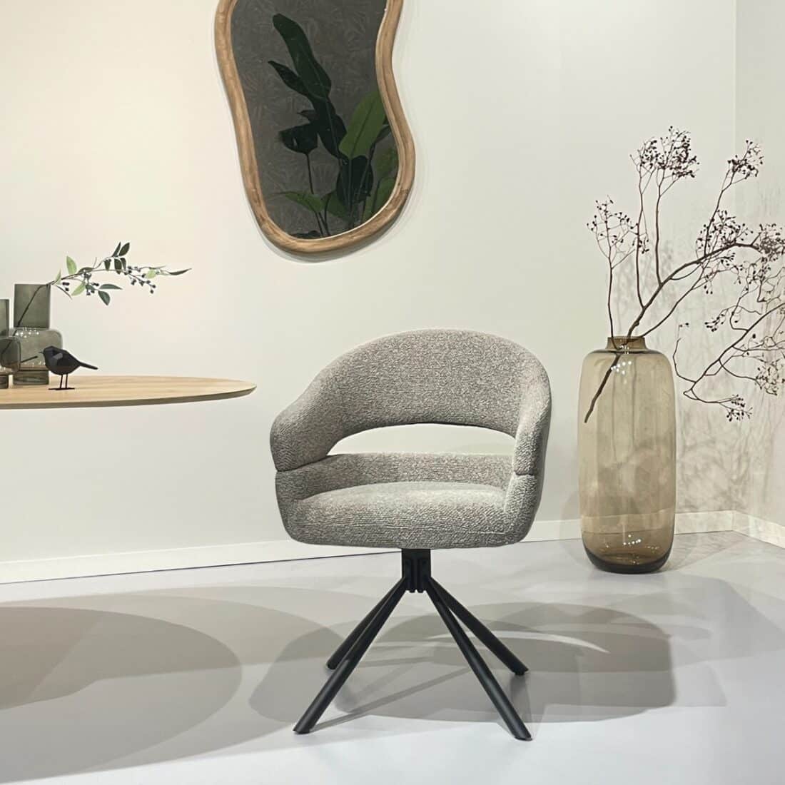 Eetkamerstoel Linn 8211 Stog Taupe Minimale Bestelling Per 2 Stuks