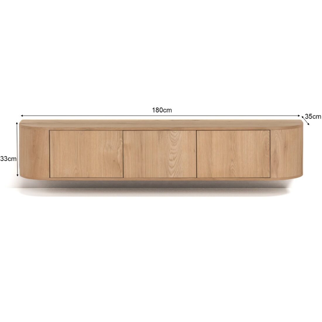Tv Dressoir Novero 8211 Naturel Oak 8211 Zwevend 8211 180 Cm Tv Dressoir Novero 8211 Naturel Oak 8211 Zwevend 8211 180 Cm