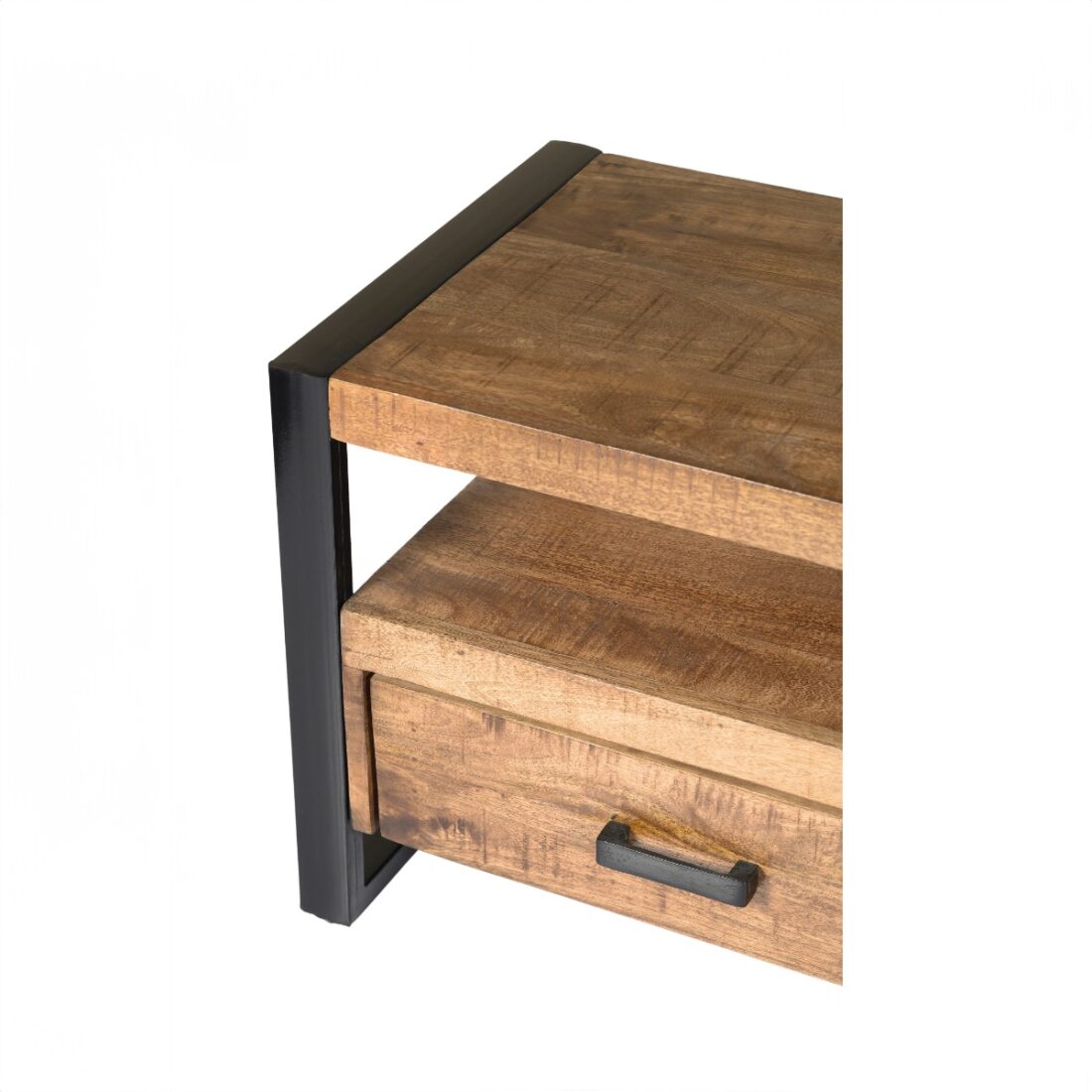 Tv Dressoir Nairobi 8211 Mangohout 8211 Metaal 8211 120 Cm