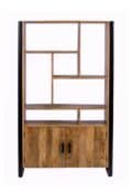 Wandmeubel Nairobi - Mangohout - Metaal - 110 cm