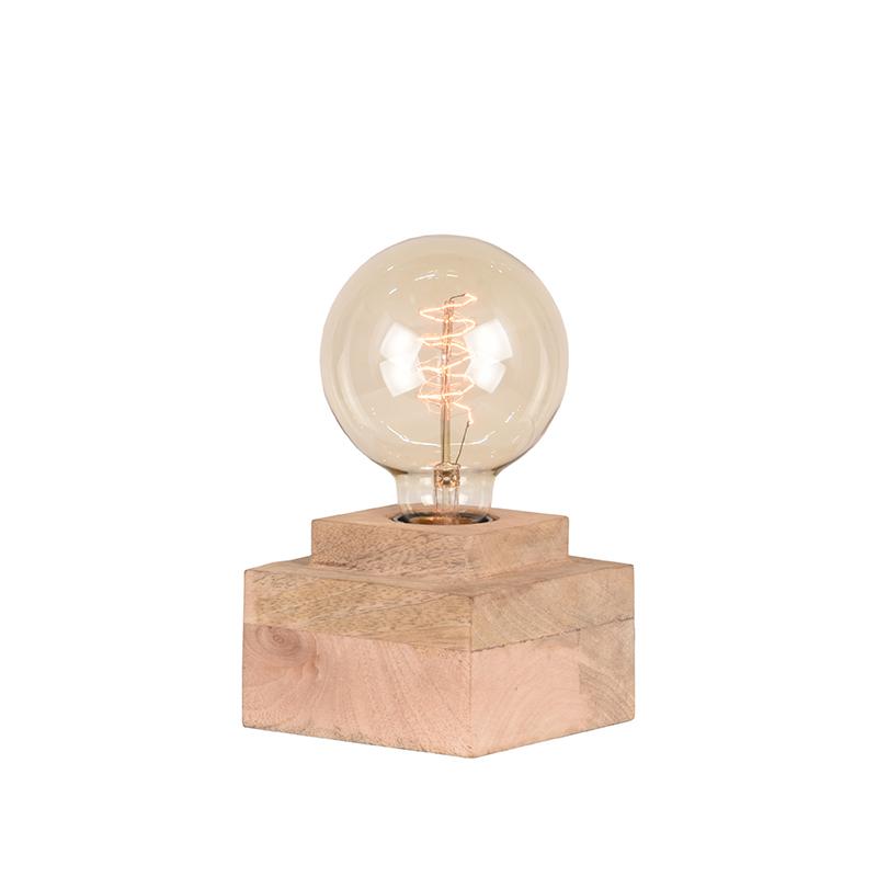 Tafellamp Block 8211 Rough 8211 Mangohout