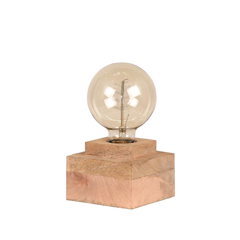 Tafellamp Block 8211 Rough 8211 Mangohout