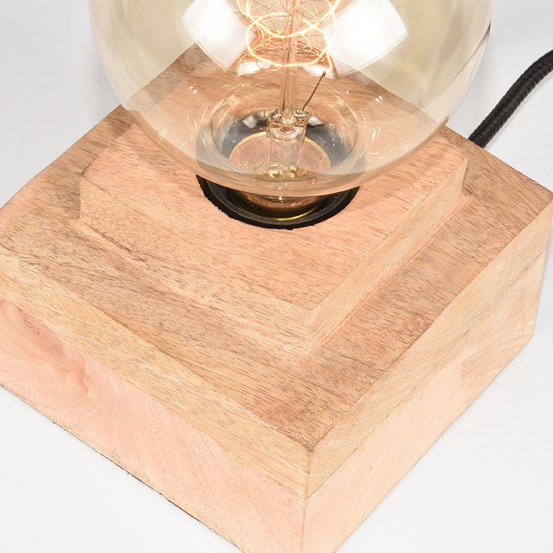 Tafellamp Block 8211 Rough 8211 Mangohout