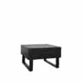 Salontafel Santos - Zwart - Mangohout - 64x70 cm