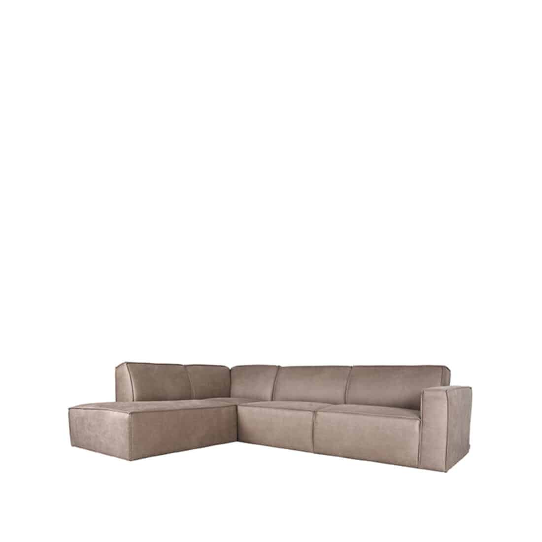 Zitcombinatie Kay 8211 Taupe Microfiber 8211 Ottomane 2 5 Zits Zitcombinatie Kay 8211 Taupe Microfiber 8211 Ottomane 2 5 Zits