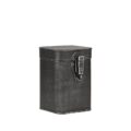 Opbergkist - Antiek grijs - Metaal - M - 12x12x17 cm