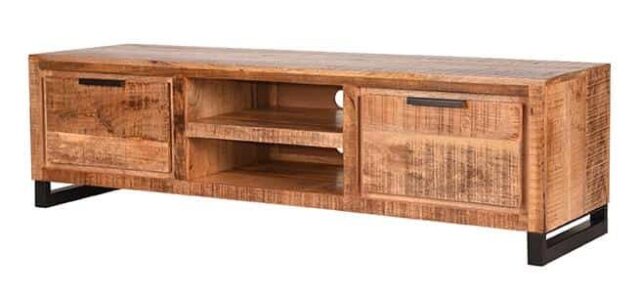 Tv Meubel Glasgow 8211 Rough 8211 Mangohout 8211 160 Cm