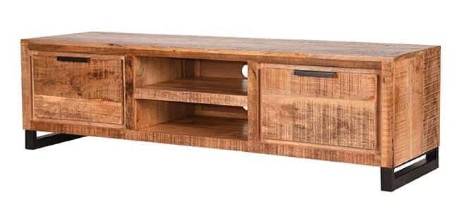 Tv Meubel Glasgow 8211 Rough 8211 Mangohout 8211 160 Cm