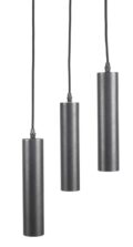 Hanglamp Ferroli - Zwart - Metaal - 3-lichts