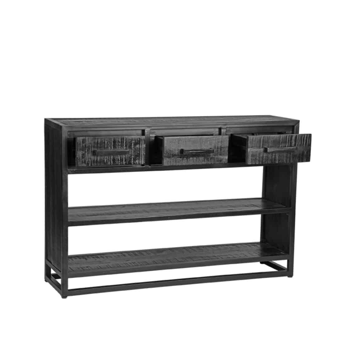 Sidetable Chili 8211 Zwart 8211 Mangohout Sidetable Chili 8211 Zwart 8211 Mangohout