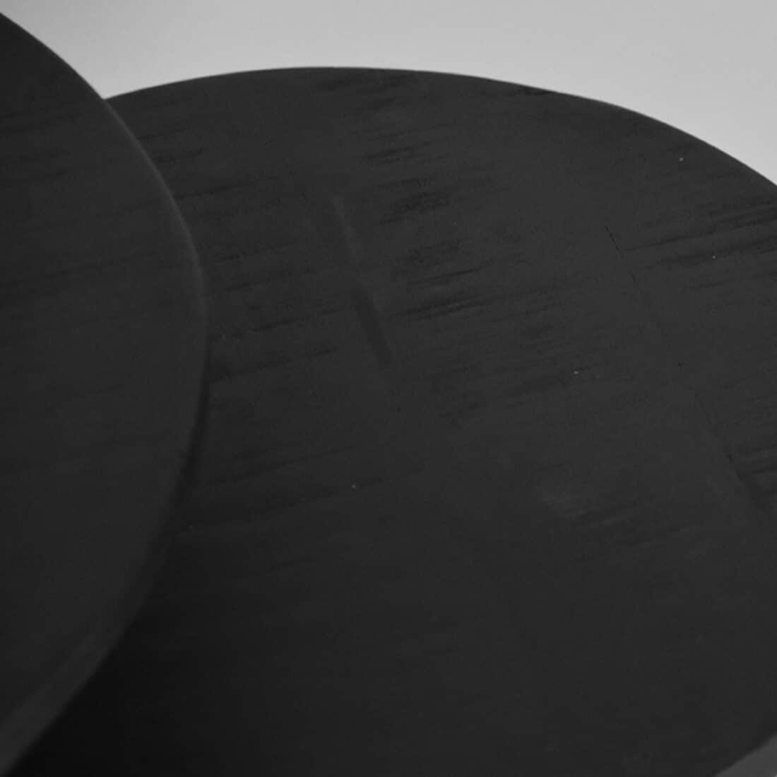 Salontafel Duo 8211 Zwart 8211 Mangohout Salontafel Duo 8211 Zwart 8211 Mangohout