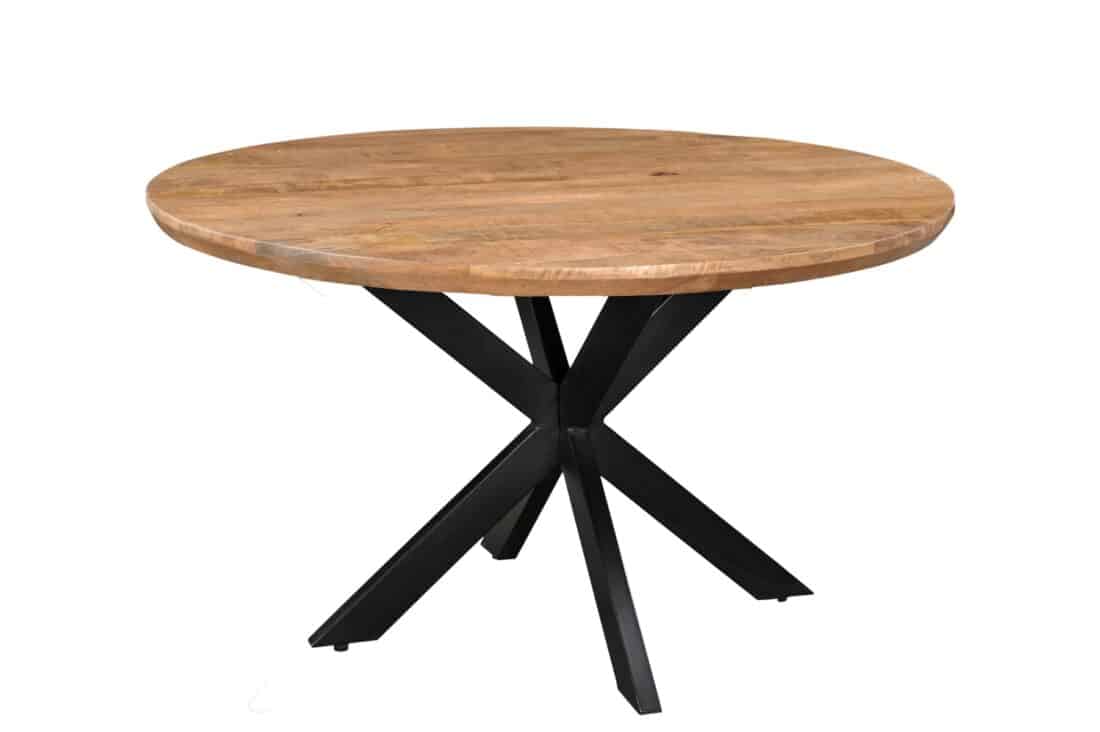 Eetkamertafel Jesper 8211 Naturel Hardhout 8211 Metaal 8211 Rond 8211 150 Cm Eetkamertafel Jesper 8211 Naturel Hardhout 8211 Metaal 8211 Rond 8211 150 Cm