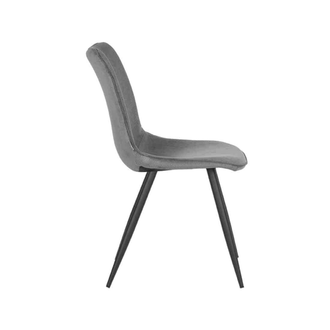 Eetkamerstoel Jort 8211 Donkergrijs Ribcord Bestelling Per 2 Stuks