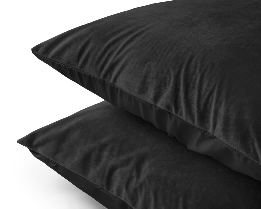 Fluwelen 2 In 1 Kussenslopen Zwart