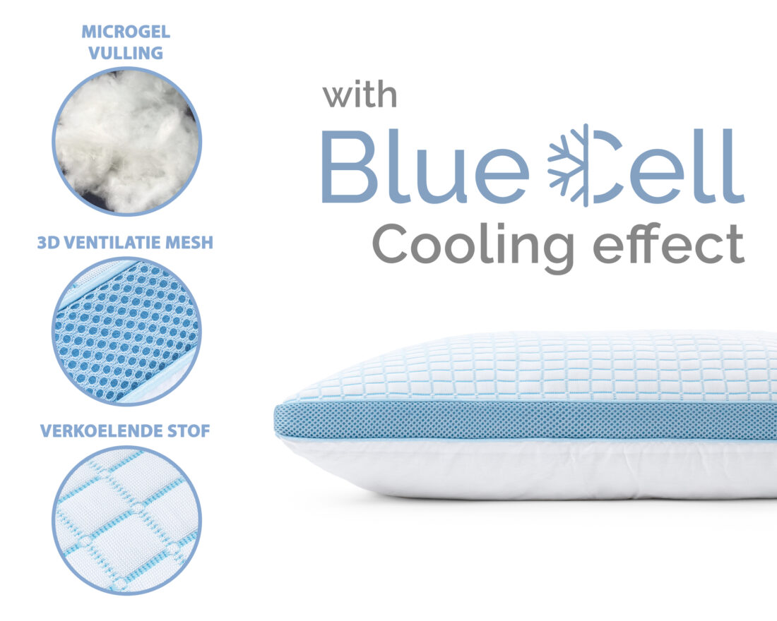 3d Blauwe Cel Technologie Verkoelend Memory Foam Kussen 3d Blauwe Cel Technologie Verkoelend Memory Foam Kussen