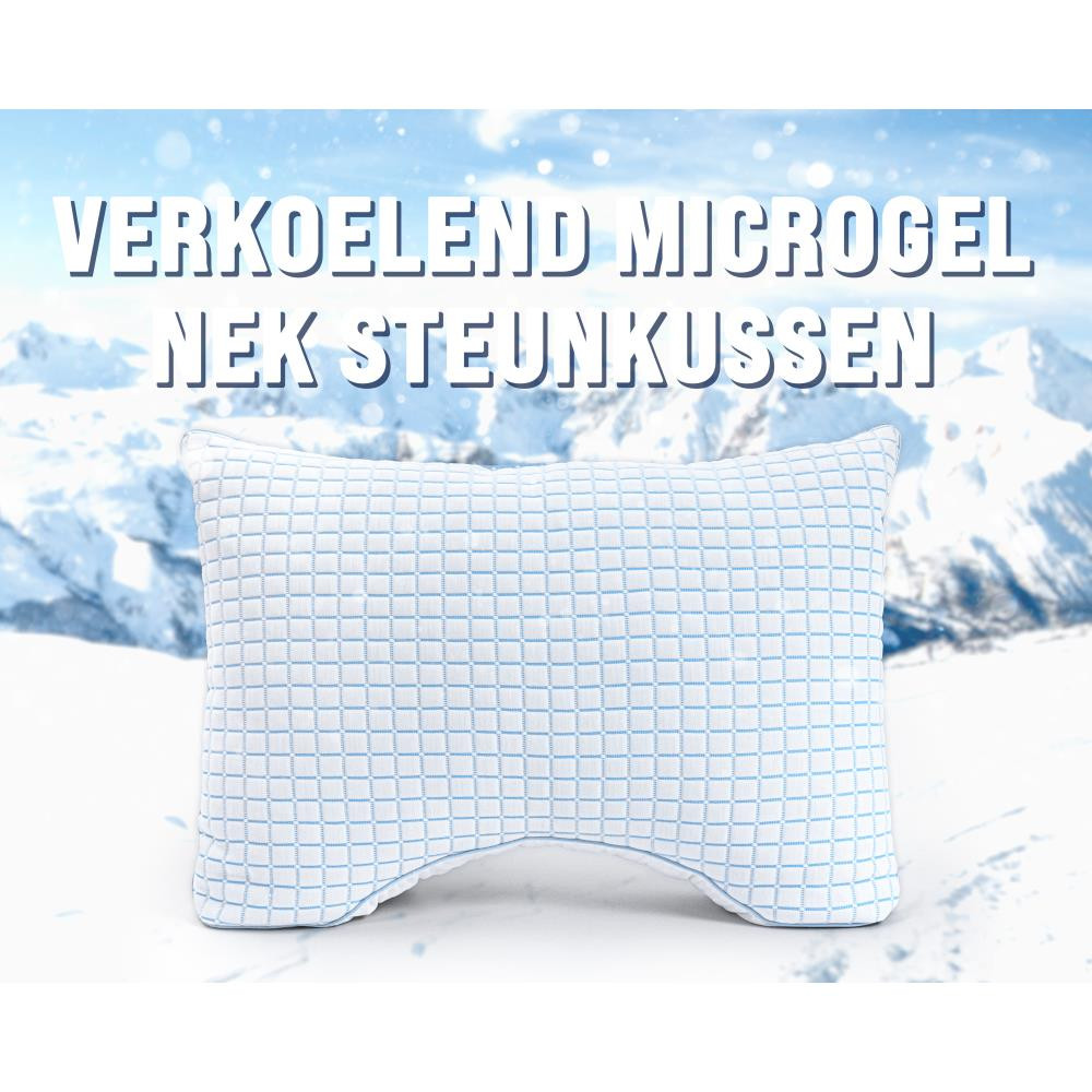 3d Blauwe Cel Technologie Verkoelend Microgel Neksteun Kussen 3d Blauwe Cel Technologie Verkoelend Microgel Neksteun Kussen