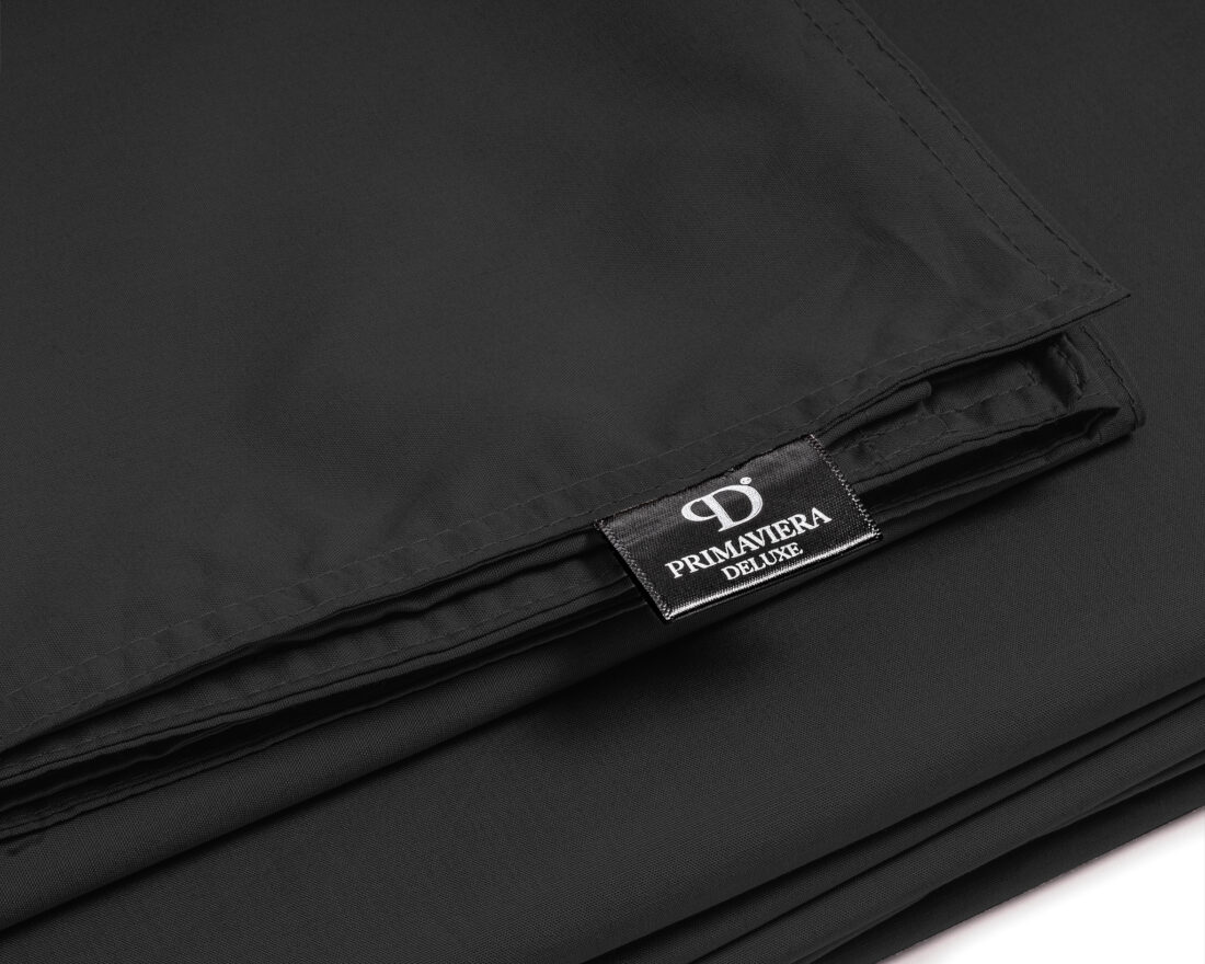 Egyptisch Katoen Uni Dekbedovertrek Zwart 240 X 200 260