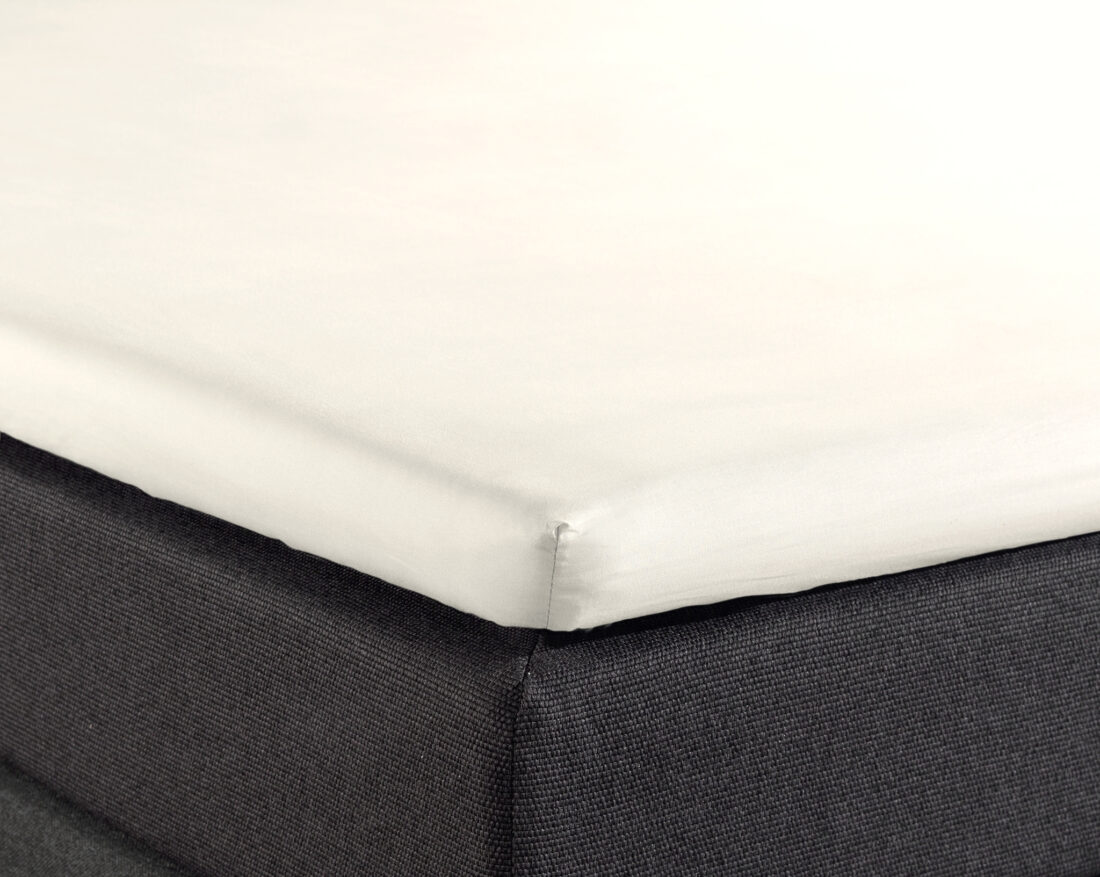 Splittopper Katoen Hoeslaken Crme 140 X 200