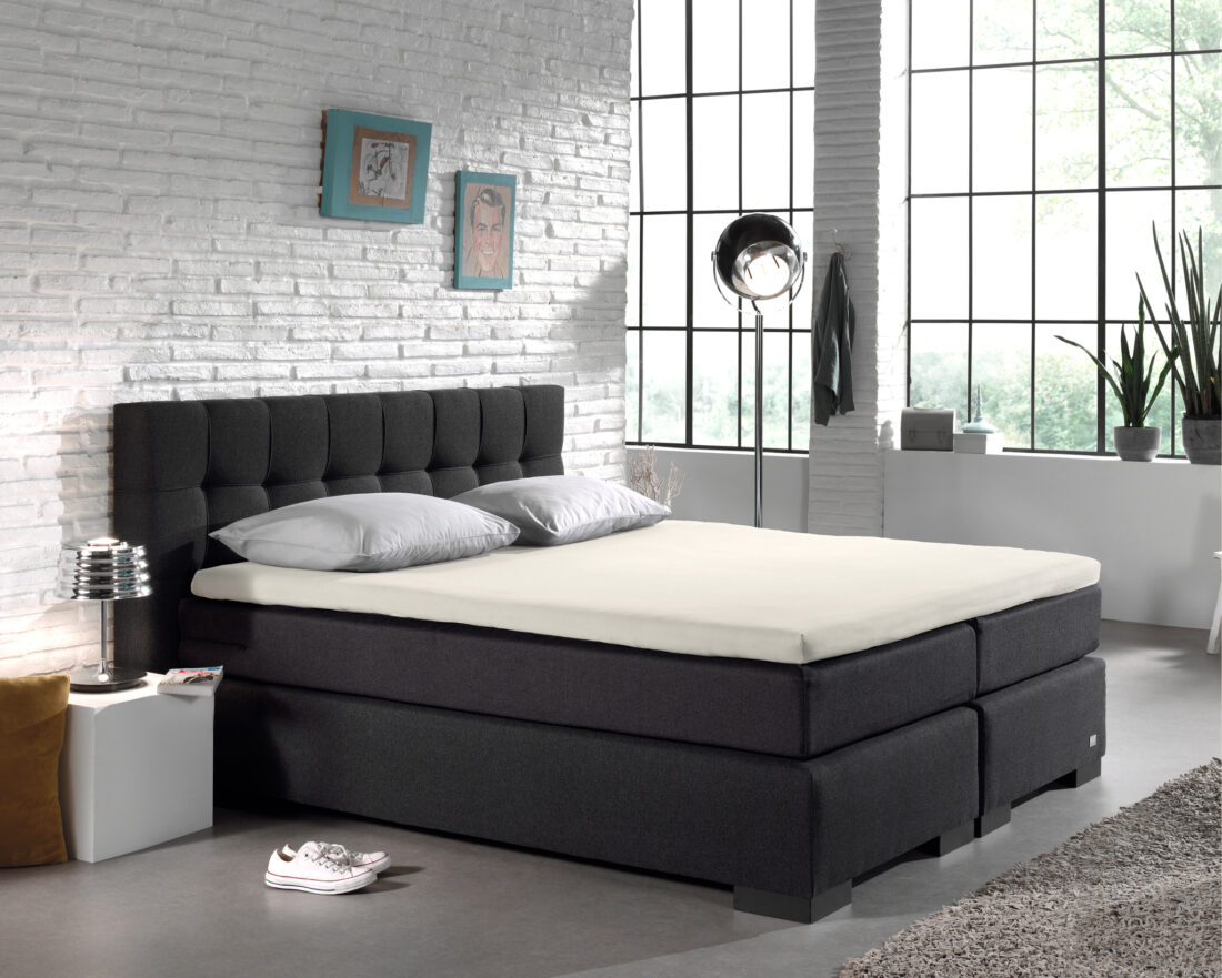 Splittopper Katoen Hoeslaken Crme 140 X 200