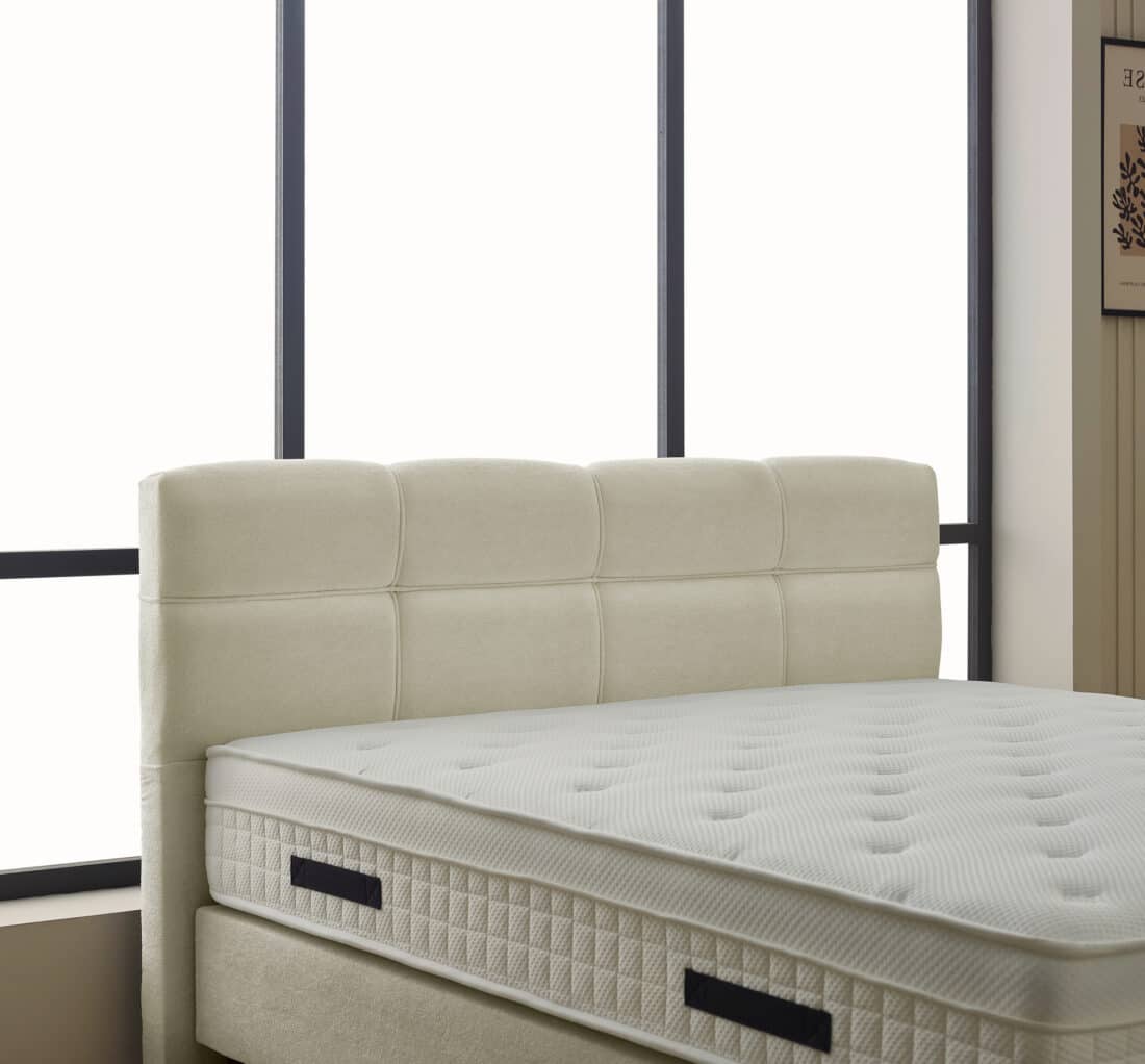 Boxspring Vida 8211 Stof Teddy Beige 8211 180 215 200 Cm